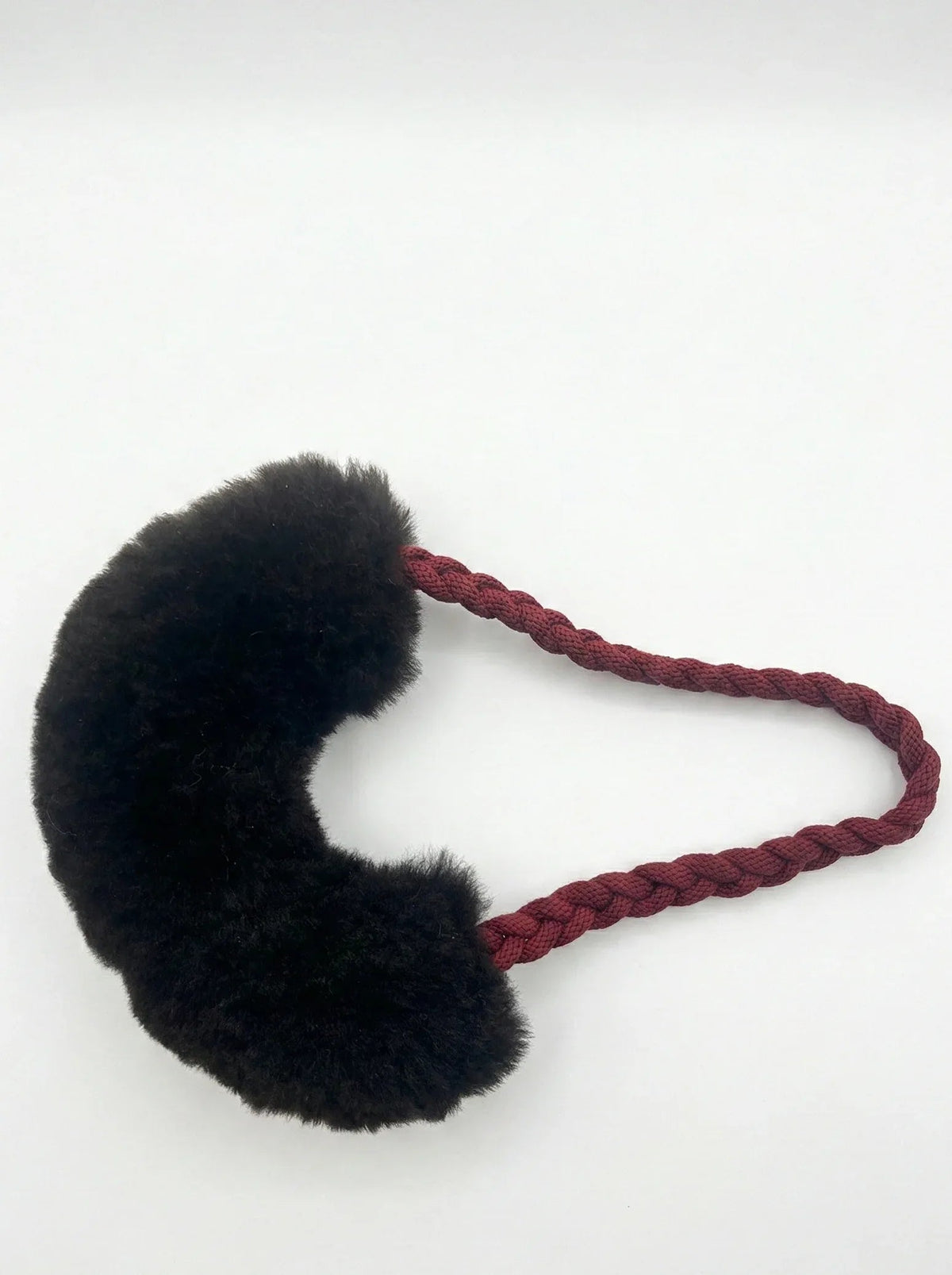 Wool Loop Tug Toy – Black
