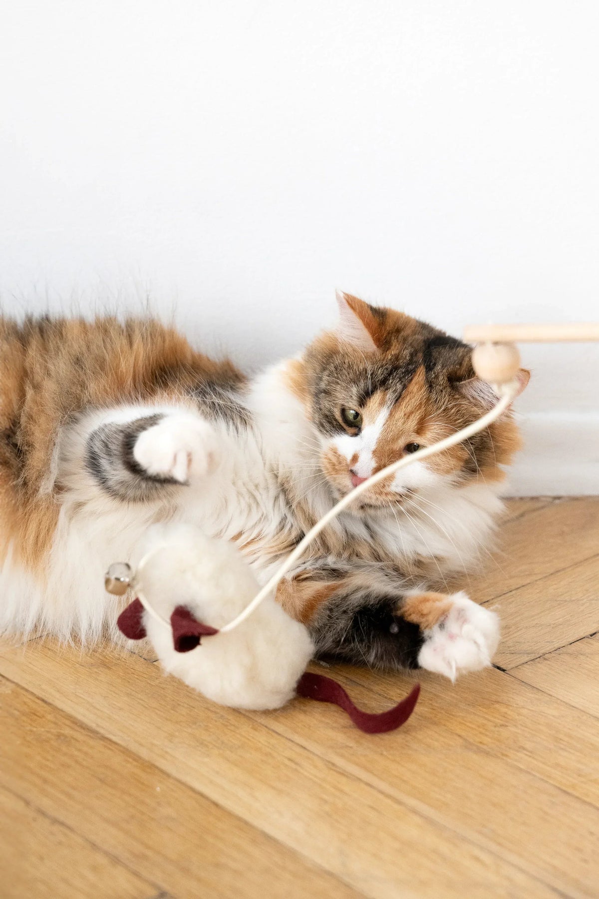 Sheepskin Cat Mouse Toy