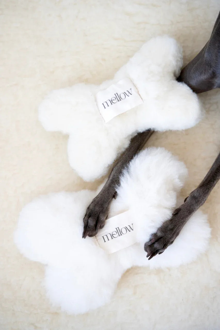 Natural Wool Dog Bone Toy