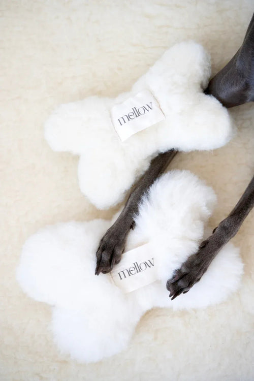 Natural Wool Dog Bone Toy