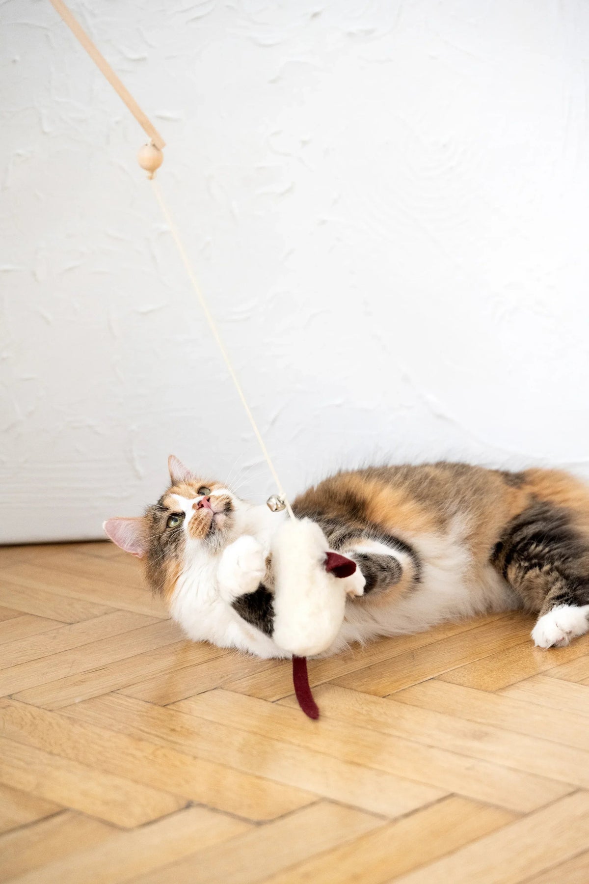 Natural Wool Cat Mouse Toy